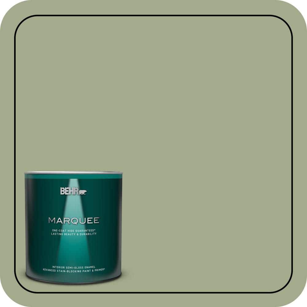 1 qt. #PMD-36 Mountain Sage Semi-Gloss Enamel Interior Paint & Primer price history on PriceWatchPro
