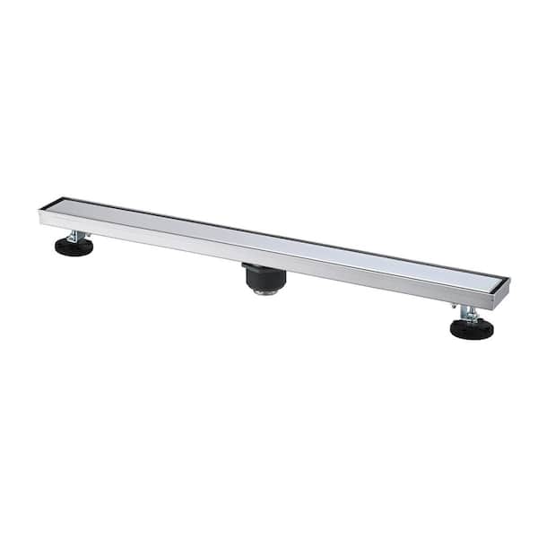 Tahanbath 36 Inches Linear Shower Drain, Included Hair Strainer and Leveling Feet