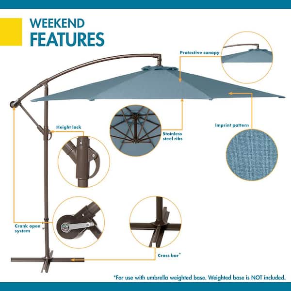 Classic Accessories Duck Covers 10 ft. Cantilever Patio Umbrella