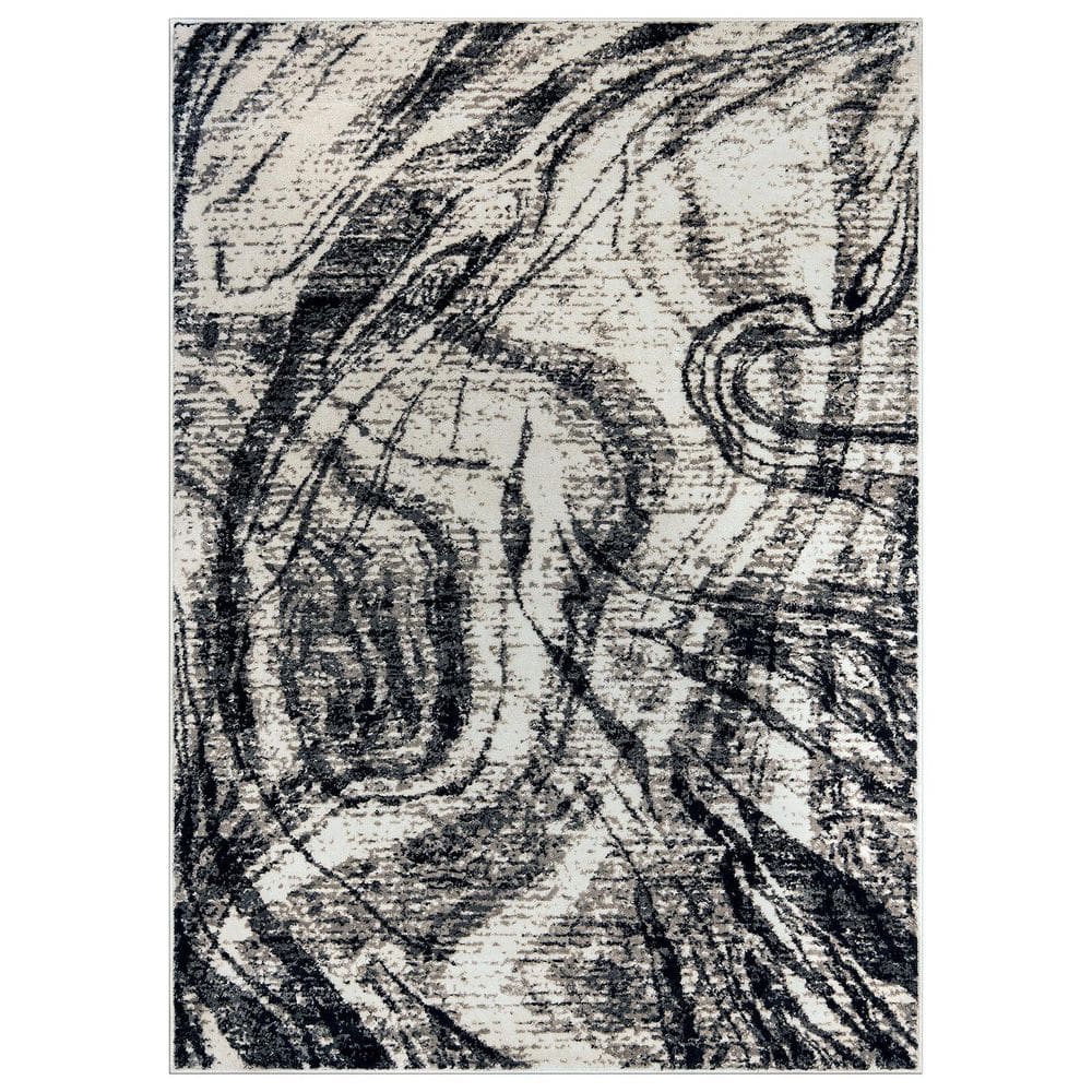 Distressed Abstract Area Rug Black 7 ft. 10 in. x 10 ft. Area Rug price history on PriceWatchPro