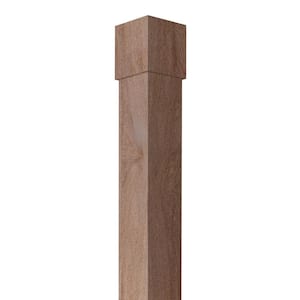 5.625 in. D x 5.6875 in. W x 104 in. L Unfinished Natural White Oak Lally Column Wrap