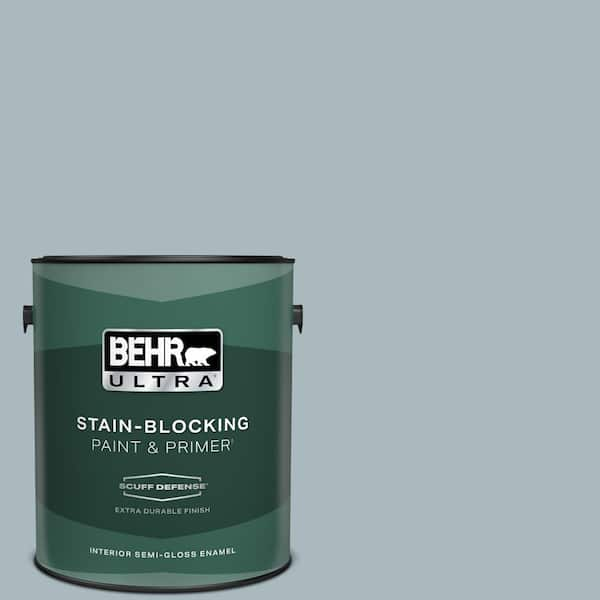 BEHR ULTRA 1 gal. #740E-3 Prelude Extra Durable Semi-Gloss Enamel Interior Paint & Primer