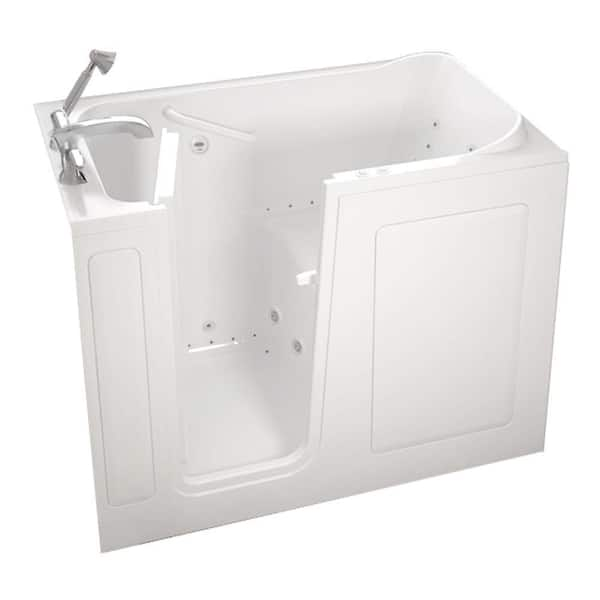 American Standard Gelcoat Standard Series 48 in. x 28 in. Walk-In Whirlpool and Air Bath Tub with Quick Drain in White