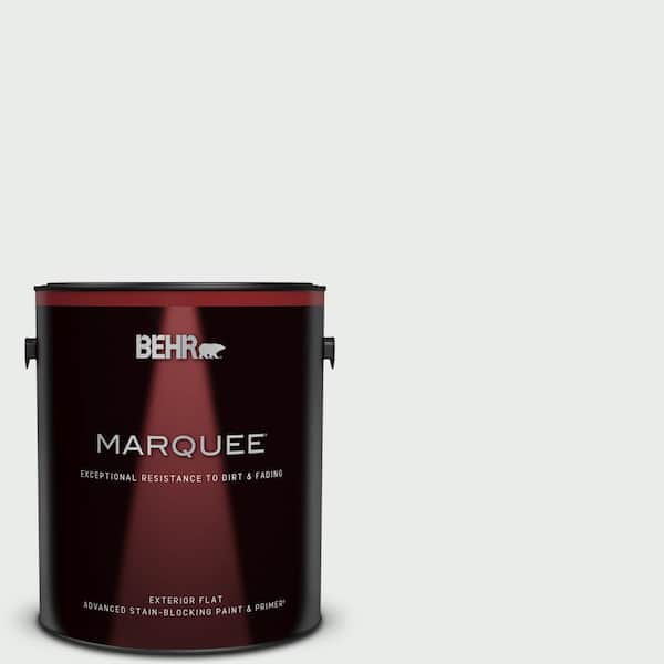 BEHR MARQUEE 1 gal. #W-F-510 Silver Sky Flat Exterior Paint & Primer