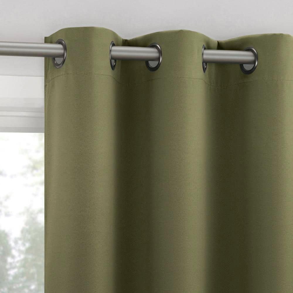 Sheridan Magnetic Closure Sage Green Layered 40 in. W x 63 in. L Grommet 100% Blackout Curtain (Set of 2) price history on PriceWatchPro