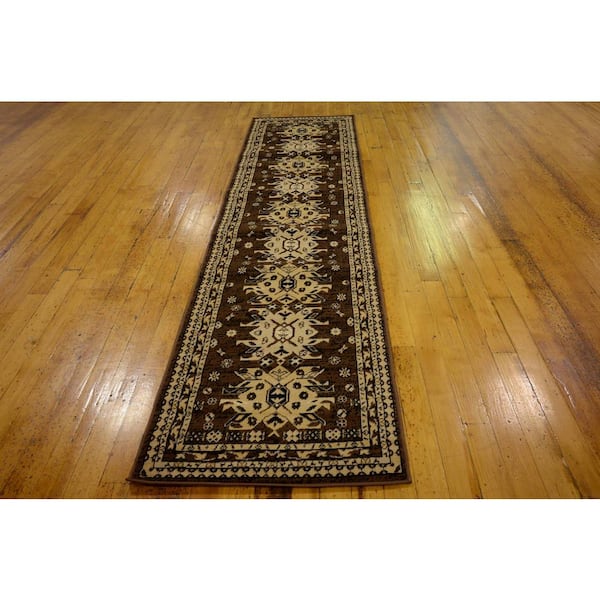 Unique Loom Oasis Taftan Gray 3' x 16' 5 Runner Rug