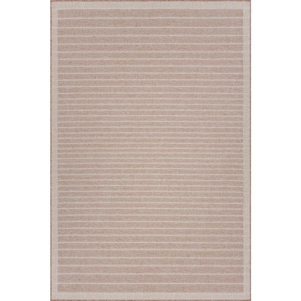 Lorenae Bohemian Natural 7 ft. x 9 ft. Outdoor Area Rug