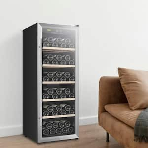 Single Zone Wine Cooler 20 in. 69 Bottle Freestanding Cellar Cooling Unit in Stainless Steel