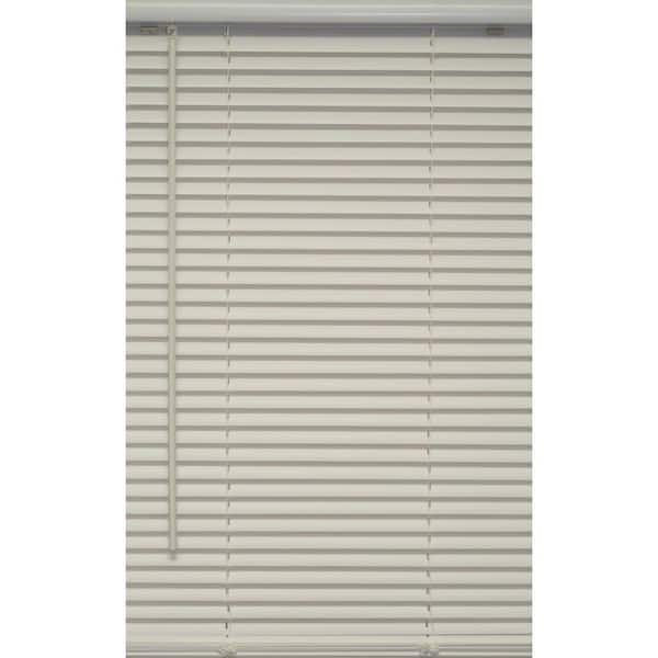 Unbranded White Cordless Light Filtering 1 in. Vinyl Blind - 52 in. W x 64 in. L