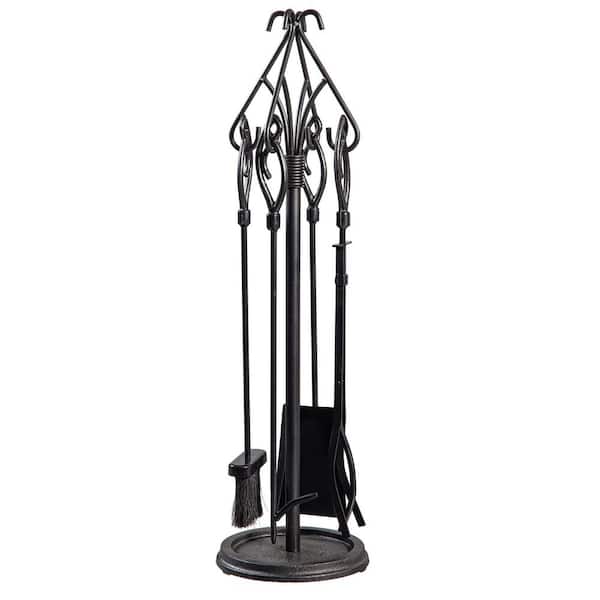 Gothic 5-Piece Fireplace Tool Set