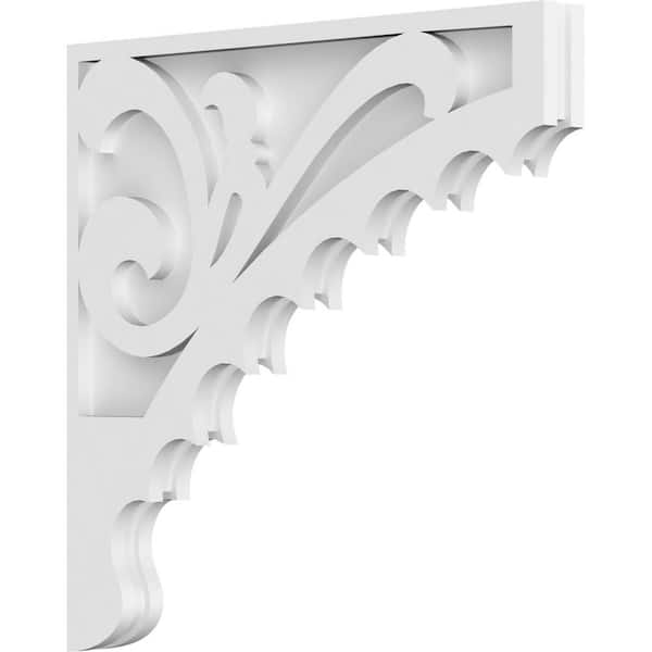 Ekena Millwork 1-7/8 in. x 20 in. x 20 in. PVC Genova Corbel