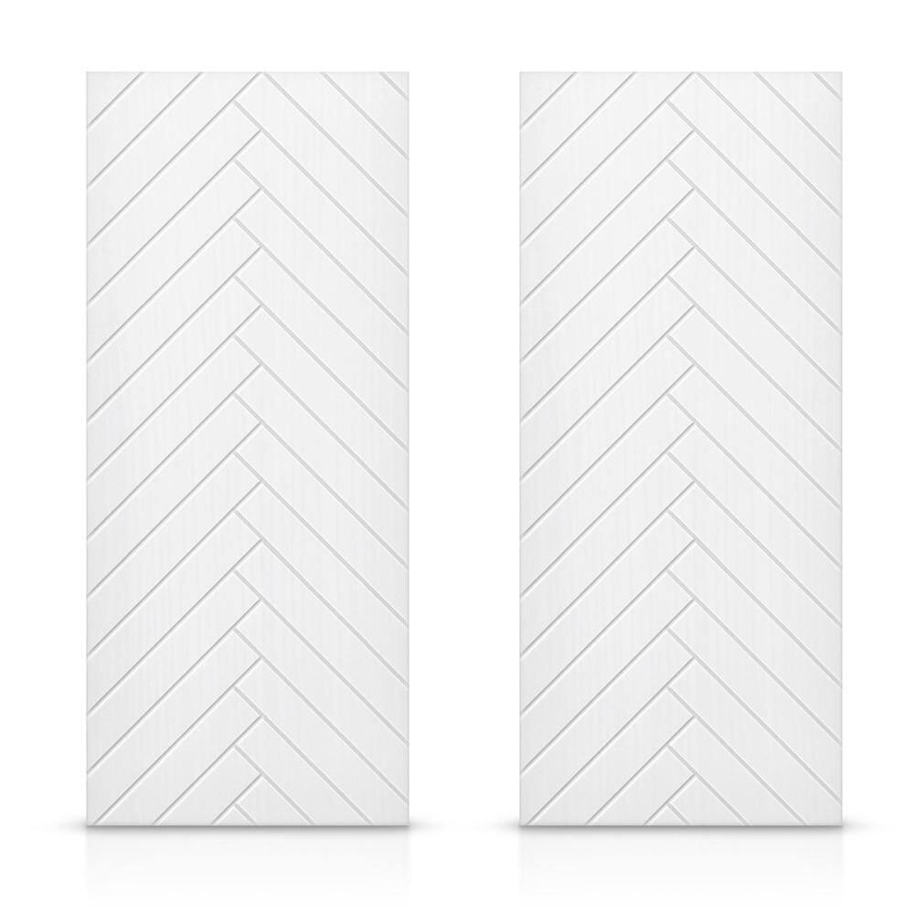 84 in. x 96 in. Hollow Core White Painted Composite MDF Interior Double Closet Sliding Doors price history on PriceWatchPro