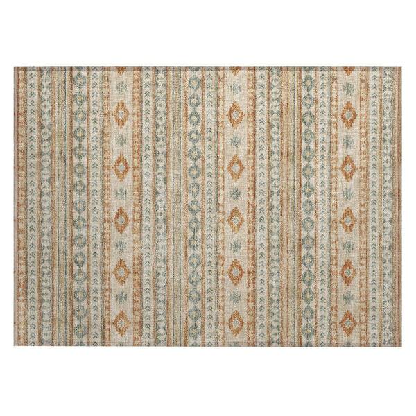 Chantille Machine Washable Indoor/Outdoor Abstract ACN3124 Cream 3 ft. x 4 ft. Area Rug