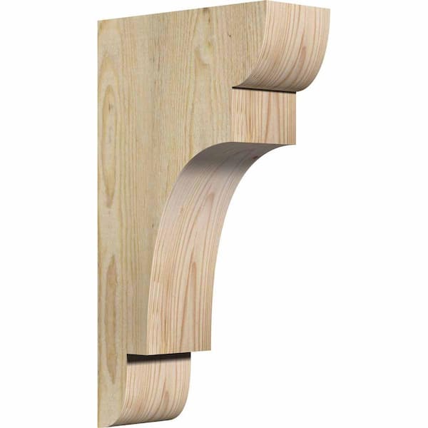 Ekena Millwork 4 in. x 10 in. x 18 in. Douglas Fir New Brighton Rough Sawn Corbel
