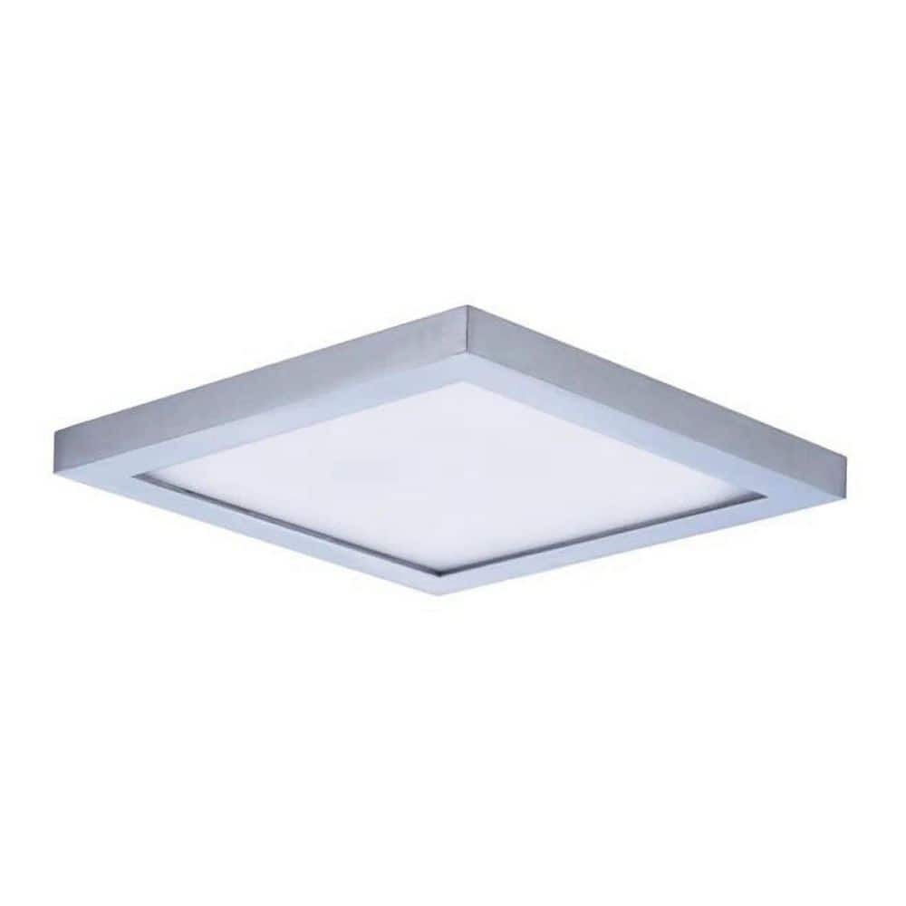 10 in. 1-Light Brush Nickel Platter Selectable LED Flush Mount 2700K/3000K/3500K/4000K/5000K price history on PriceWatchPro