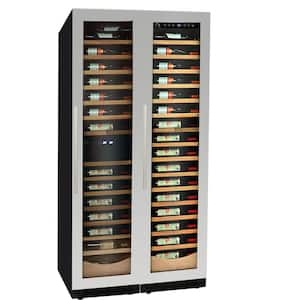 Elite Digital control 111 and112 Bottle Wine Cellar Cooling Unit Bundle in Stainless steel with Vibration free operation