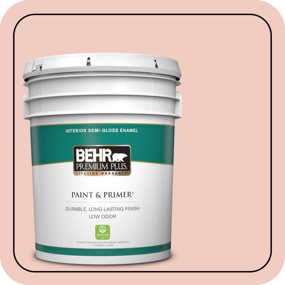 5 gal. #200E-2 Salmon Tint Semi-Gloss Enamel Low Odor Interior Paint & Primer price history on PriceWatchPro