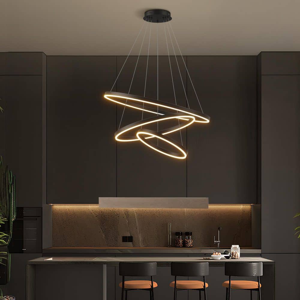 4-Light Farmhouse Black Indoor Crystal Chandelier,Modern Hanging Pendant Drum Chandelier for Kitchen Island, Dining Room price history on PriceWatchPro