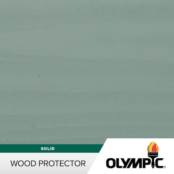 Olympic Wood Protector 1 gal. SC-1054 Ocean Mist Exterior Solid Stain Plus Sealer in One