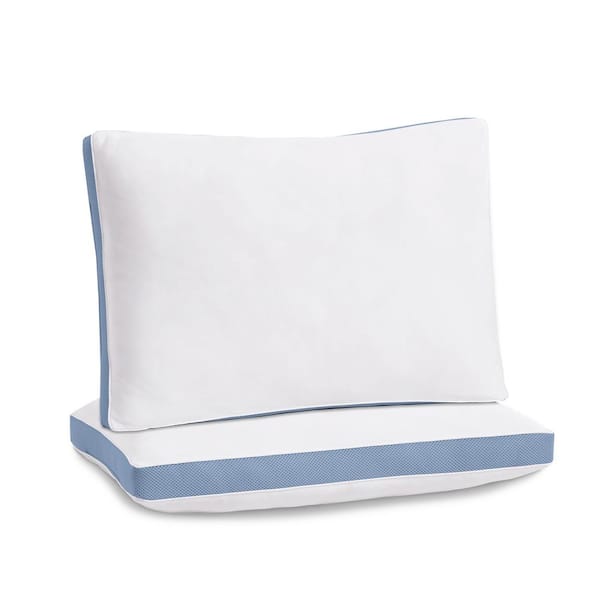 DreamLab Cooling Soft Eco-friendly Recycled Plush Polyester Standard Queen Pillow 2-Pack