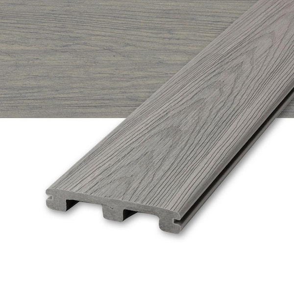 Deckorators Venture 1 in. x 6 in. x 16 ft. Saltwater Gray Grooved