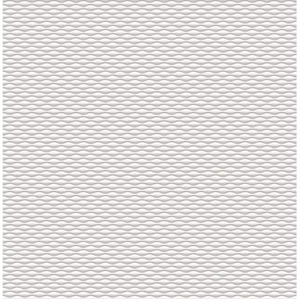 CASA MIA 3D Geometric Soft Grey Paper Non-Pasted Strippable Wallpaper Roll Cover (56.05 sq. ft.)