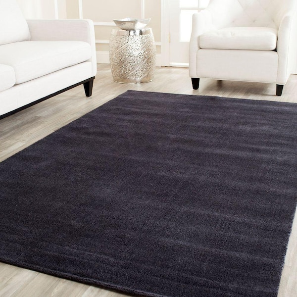 Himalaya Black 4 ft. x 6 ft. Gradient Solid Area Rug
