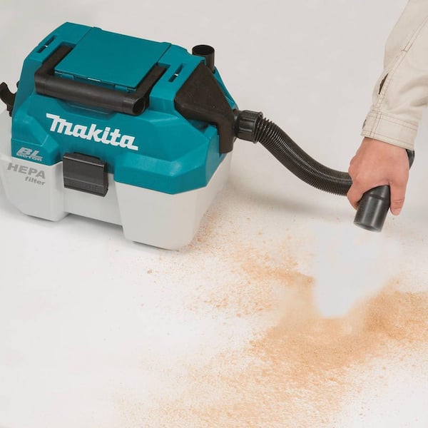 Makita XCV11Z 18-Volt LXT Lithium-Ion Brushless Cordless 2 Gal. HEPA Filter Portable Wet/Dry Dust Extractor/Vacuum, Tool Only - 3