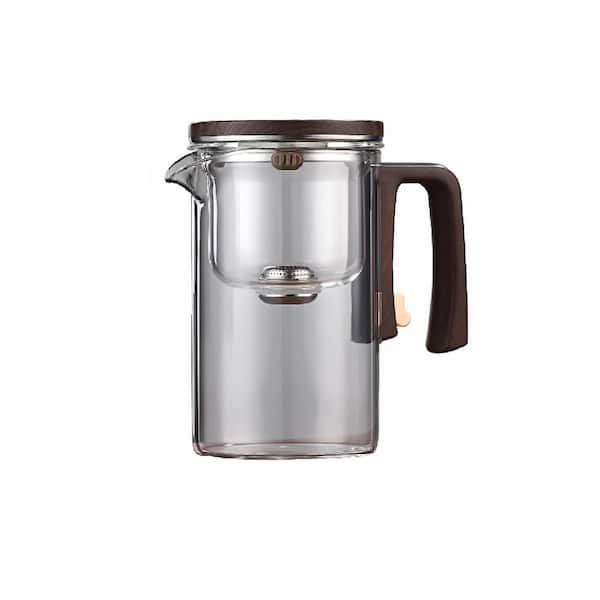 4-Cup Magic Witchcraft Enchanted Glass Teapot with Strainer, Heat-Resistant, Anti-Scald Handle, Tea and Water Separation