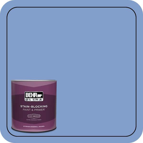 BEHR ULTRA 1 qt. #BIC-09 Caribbean Sky Extra Durable Eggshell Enamel Interior Paint & Primer
