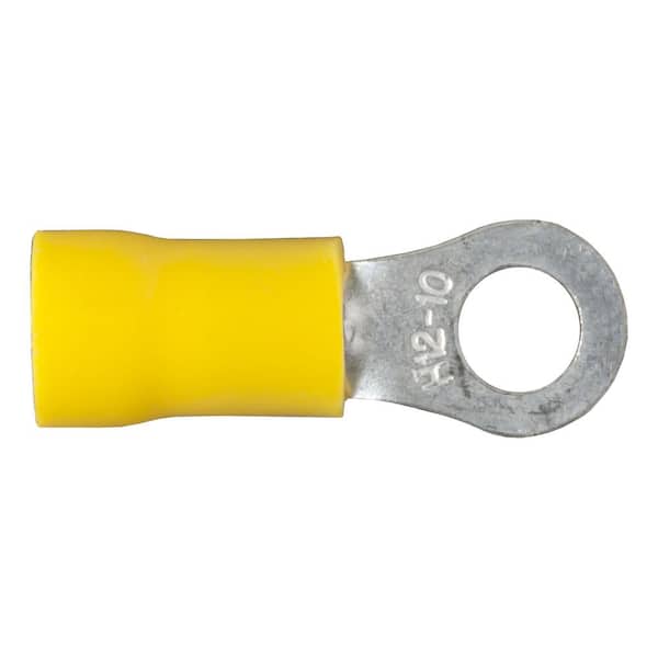 CURT Ring Terminals (12-10 Wire Gauge, #10 Stud Size, 100-Pack)
