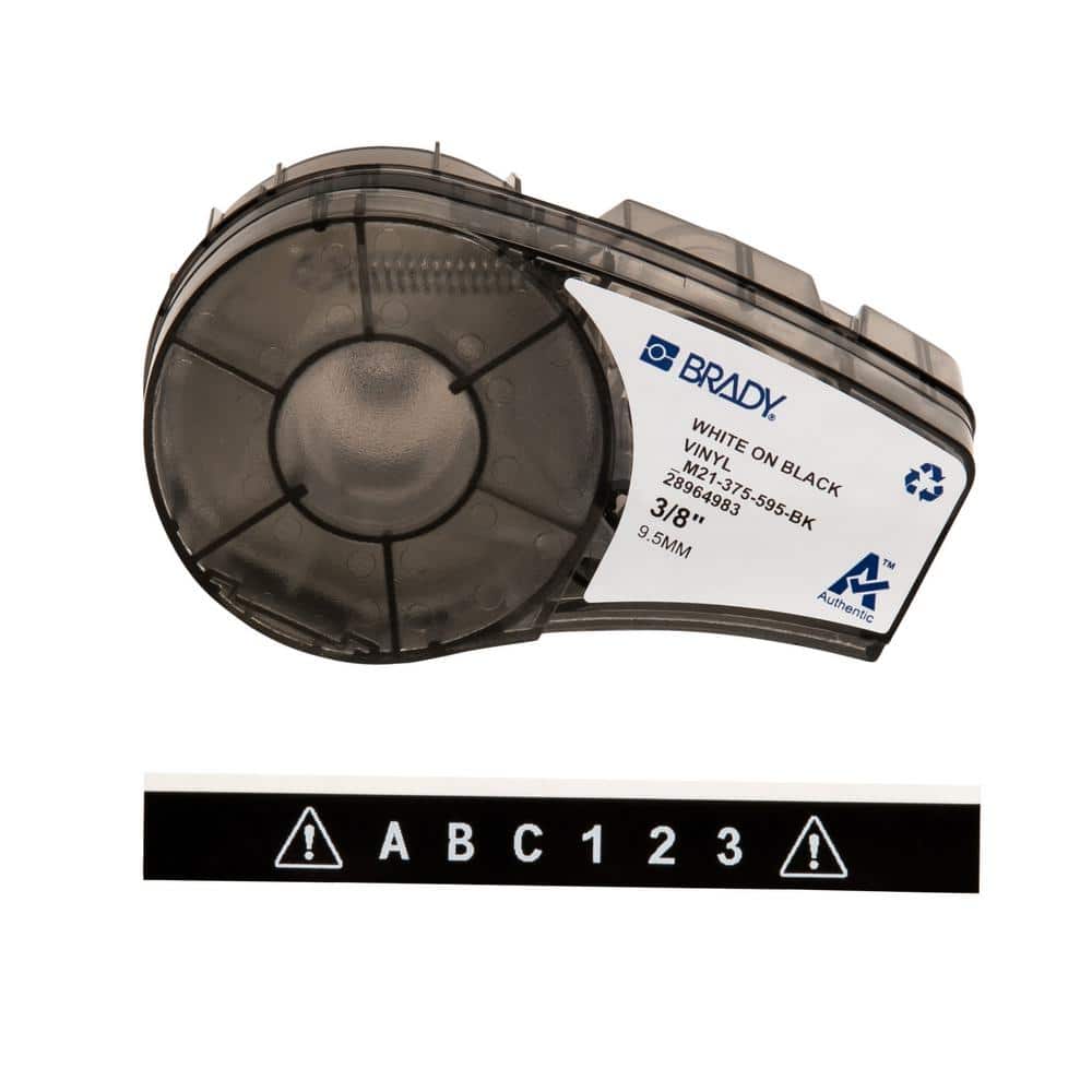 Brady BMP21 Series Label Cartridge 0.375 in. W x 21 ft. L B595 Indoor