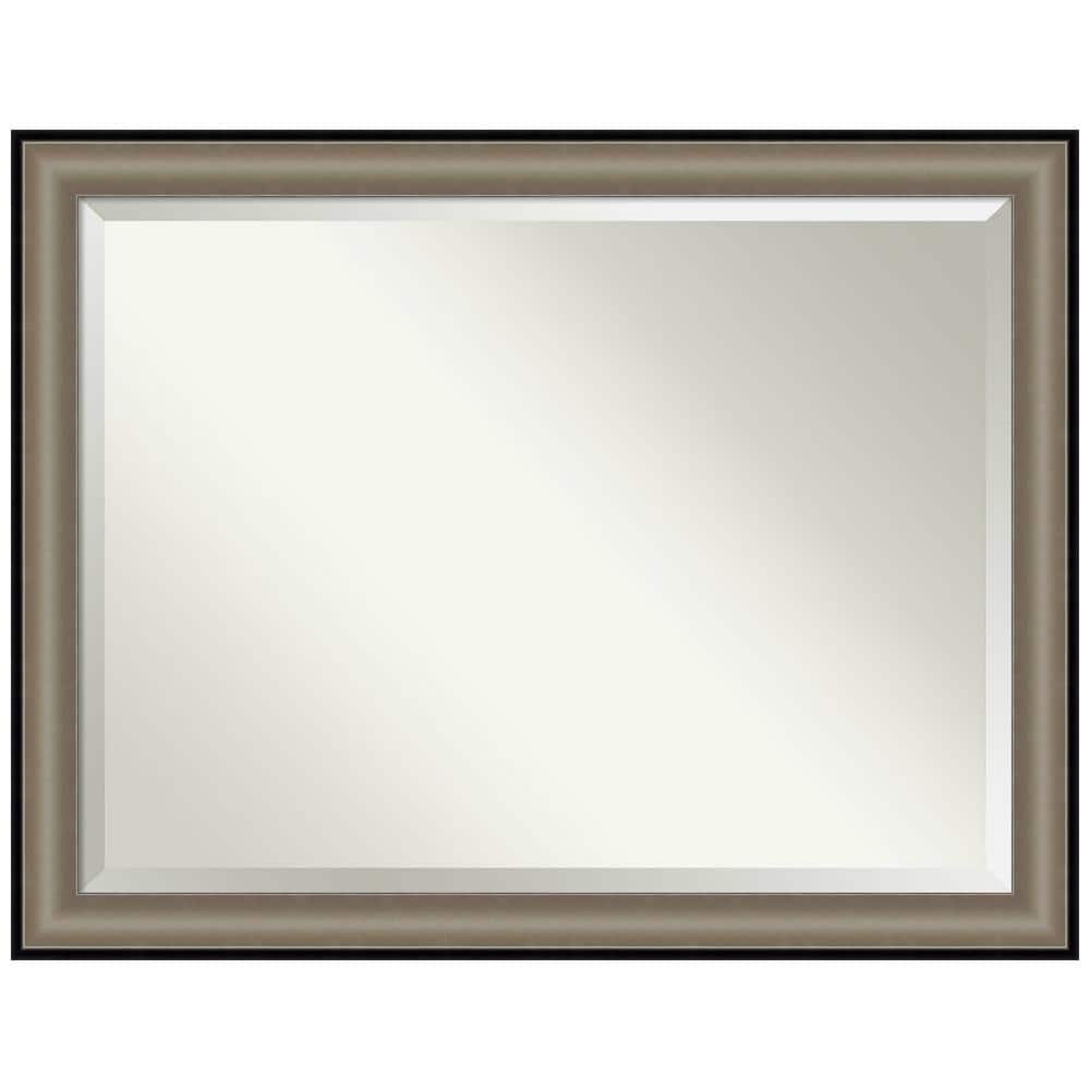 Amanti Art Imperial Pewter Black 45 in. H x 35 in. W Framed Wall Mirror  A38865480204 The Home Depot