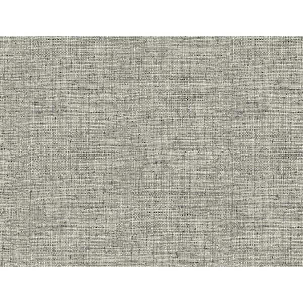 York Wallcoverings Papyrus Weave Charcoal Spray and Stick Roll (Covers 60.75 sq. ft.)