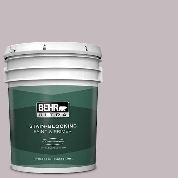 BEHR ULTRA 5 gal. #N110-2 Mulberry Stain Extra Durable Semi-Gloss Enamel Interior Paint & Primer