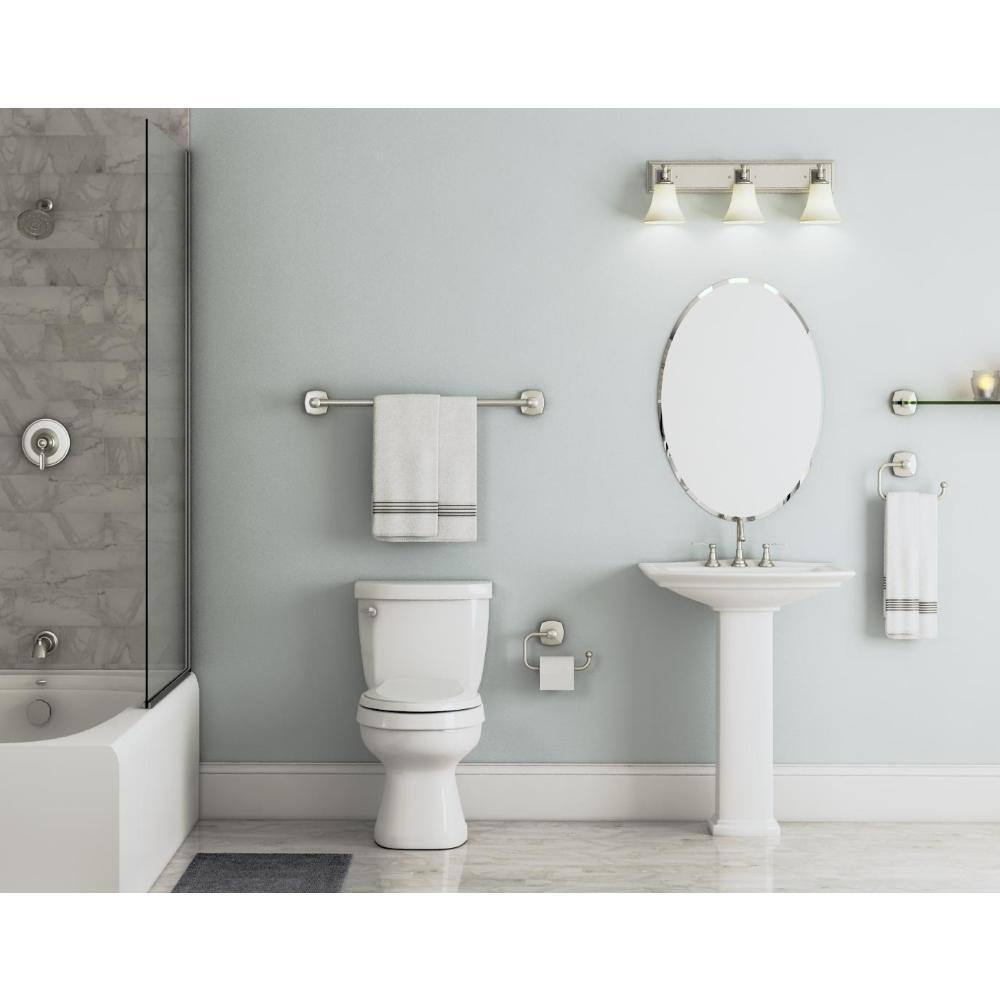 Vibrant Brushed Nickel 8" Widespread Bathroom Faucet
