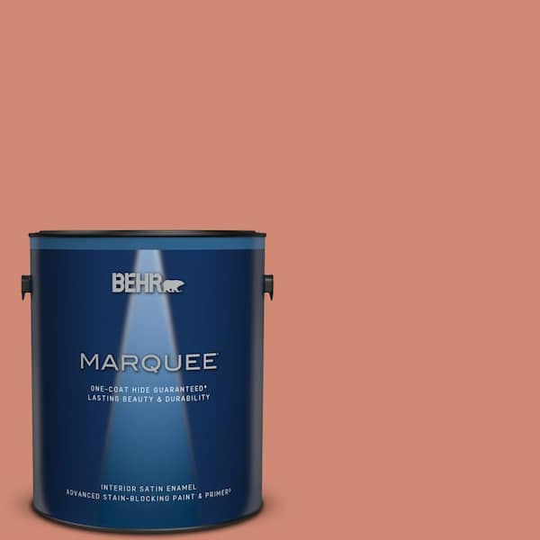 BEHR MARQUEE 1 gal. Home Decorators Collection #HDC-WR16-02 Rosy Copper Satin Enamel Interior Paint & Primer