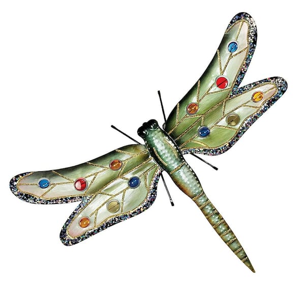 Design Toscano 18 in. H Oversized Dragonfly Metal Wall Sculpture