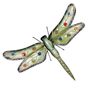 18 in. H Oversized Dragonfly Metal Wall Sculpture