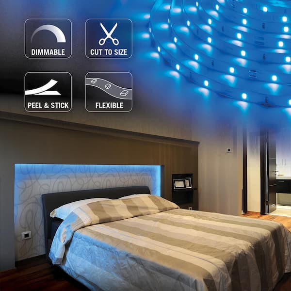 Armacost Lighting RibbonFlex Pro 24V Blue LED Strip Light Tape 30 LED/m 16 ft (5m) 633232
