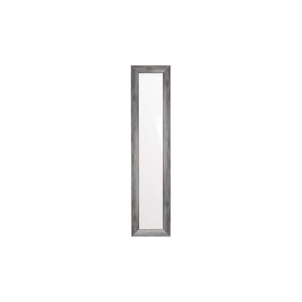 BrandtWorks 16 in. W x 71 in. H Dark Gray Barnwood Framed Wall Mirror