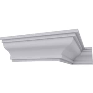 SAMPLE - 2-1/2 in. x 12 in. x 2-3/4 in. Polyurethane Artis Smooth Crown Moulding