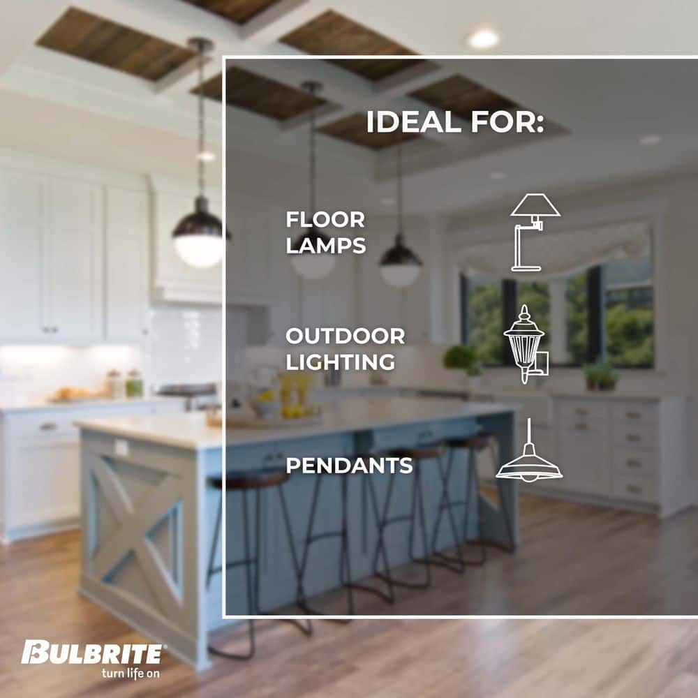 Amber Dimmable Incandescent Decorative Light Bulb 4-Pack