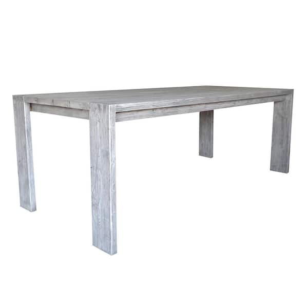 Padma's Plantation Ralph Natural Wood 39.11 in. Width 4 Legs Dining Table Seats 8