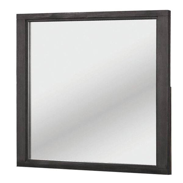 Benjara 40 In. X 37.75 In. Modern Rectangle Dark Gray Transitional ...