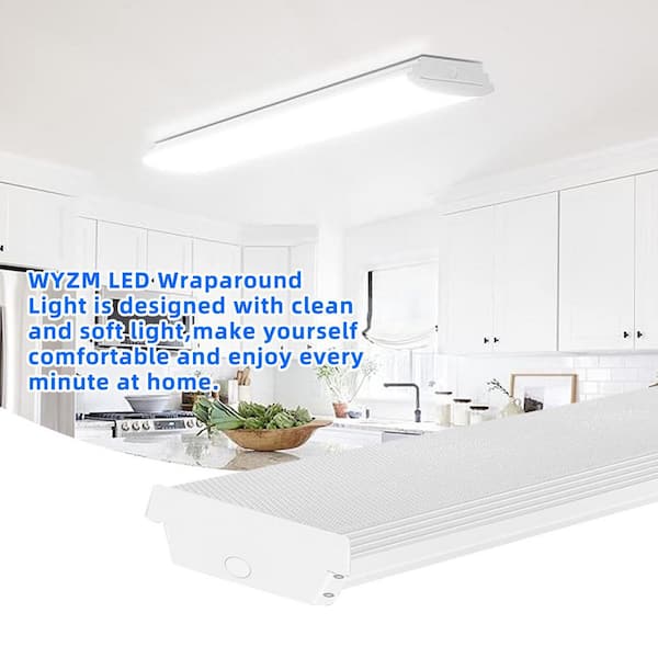 WYZM 44.09 in. 5300 Lumens LED Wraparound Light Laundry Room