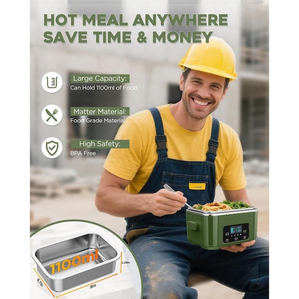 Lynzavix Cordless Electric Lunch Box for Adults – Heated Food