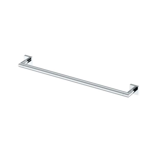 Gatco Glam Too 24 in. Wall Mounted Towel Bar in Chrome