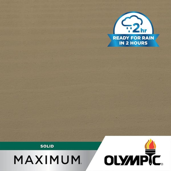 Olympic Maximum 1 gal. SC-1041 Jefferson Tan Solid Color Exterior Stain and Sealer in One