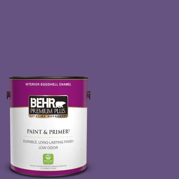 BEHR PREMIUM PLUS 1 gal. Home Decorators Collection #HDC-MD-25 Virtual Violet Eggshell Enamel Low Odor Interior Paint & Primer